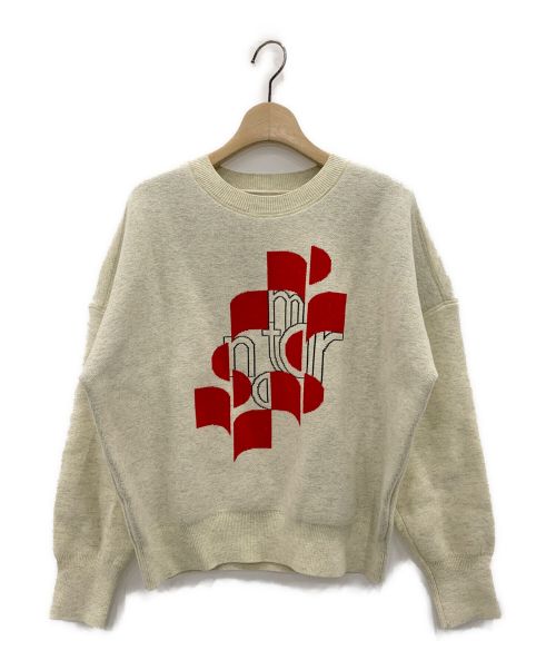 ISABEL MARANT ETOILE（イザベルマランエトワール）ISABEL MARANT ETOILE (イザベルマランエトワール) Marceau Sweater Red Print アイボリー サイズ:34の古着・服飾アイテム