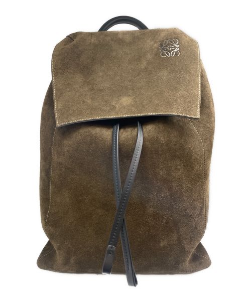 LOEWE（ロエベ）LOEWE (ロエベ) DRAWSTRING BACKPACK ブラウンの古着・服飾アイテム