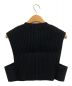 HYKE (ハイク) WIDE RIBBED CROPPED VEST ブラック サイズ:-：13000円