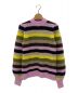 GANNI（ガニー）の古着「Puff-Sleeve Striped Sweater」｜ラベンダー