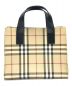 BURBERRY LONDON（バーバリーロンドン）の古着「PVCノバチェックハンドバッグ」｜ベージュ