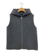 theoryセオリー）の古着「New Divide GC Hood Zip Vest」｜グレー