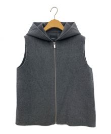 theory（セオリー）の古着「New Divide GC Hood Zip Vest」｜グレー