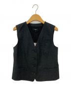 theoryセオリー）の古着「Sleek Flannel New Waistcoat B」｜チャコールグレー