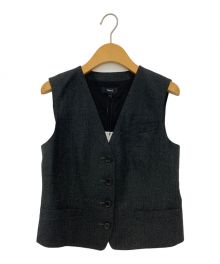 theory（セオリー）の古着「Sleek Flannel New Waistcoat B」｜チャコールグレー