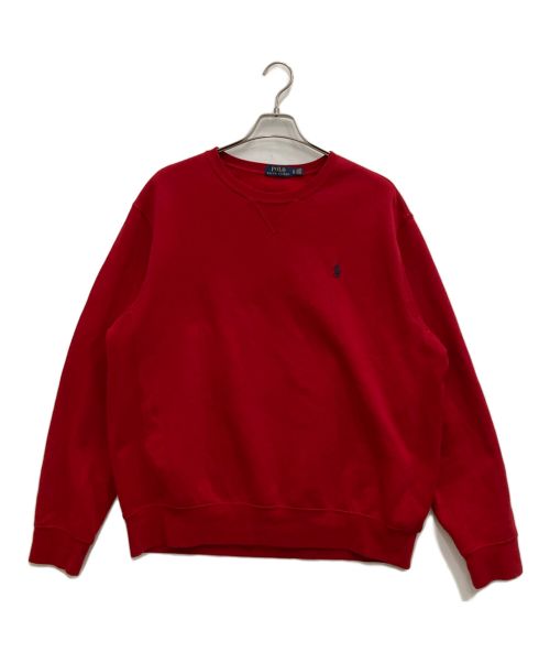 POLO RALPH LAUREN（ポロ・ラルフローレン）POLO RALPH LAUREN (ポロ・ラルフローレン) クルーネックスウェット レッド サイズ:XLの古着・服飾アイテム