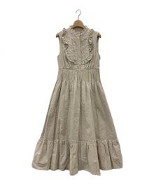 HER LIP TO（ハーリップトゥ）の古着「Paisley Cotton Lace Long Dress」｜ベージュ