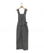 ENFOLDエンフォルド）の古着「LONG-STRAP OVERALLS」｜グレー