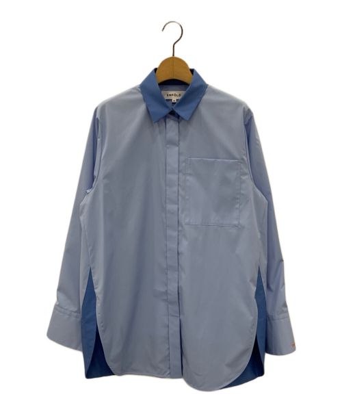 ENFOLD（エンフォルド）ENFOLD (エンフォルド) SOLID－SLEEVE SHIRT スカイブルー サイズ:38の古着・服飾アイテム