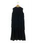 ENFOLD (エンフォルド) SQUARE DRAPE DRESS ブラック サイズ:38：24000円