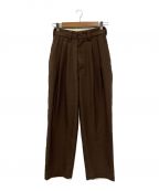 THE SHINZONEザ シンゾーン）の古着「TOMBOY PANTS STA-PREST TWILL WOMEN」｜ブラウン