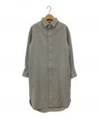 MADISON BLUEマディソンブルー）の古着「WOOL OVERSIZED SHIRT DRESS」｜グレー