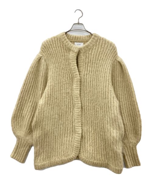 CLANE（クラネ）CLANE (クラネ) COLOR MOHAIR SHAGGY CARDIGAN（カラーモヘアシャギーカーディガン） ベージュ サイズ:2の古着・服飾アイテム