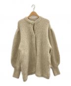 CLANEクラネ）の古着「COLOR MOHAIR SHAGGY CARDIGAN」｜ベージュ