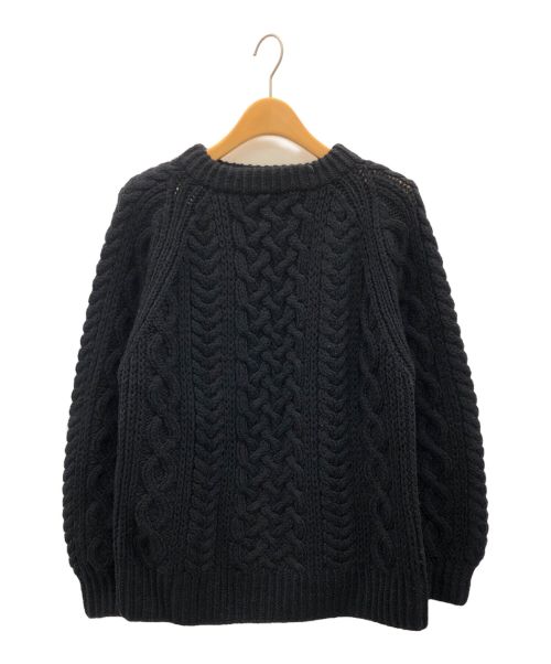 GALERIE VIE（ギャルリーヴィー）GALERIE VIE (ギャルリーヴィー) Fisherman knit ブラック サイズ:Sの古着・服飾アイテム