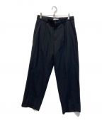 STEVEN ALANスティーブンアラン）の古着「VIN/WL SUPER BAGGY TAPERED PANTS」｜ブラック