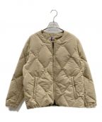 Y(dot) BY NORDISKワイドット バイ ノルディスク）の古着「COLLARLESS DOWN JACKET」｜ベージュ