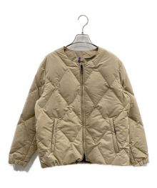 Y(dot) BY NORDISK（ワイドット バイ ノルディスク）の古着「COLLARLESS DOWN JACKET」｜ベージュ