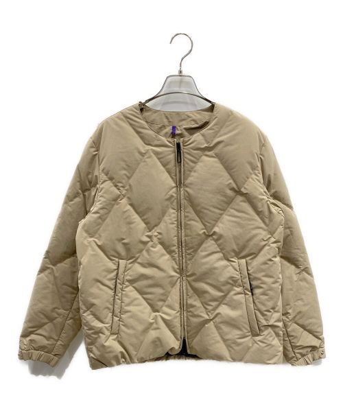 Y(dot) BY NORDISK（ワイドット バイ ノルディスク）Y(dot) BY NORDISK (ワイドット バイ ノルディスク) COLLARLESS DOWN JACKET ベージュ サイズ:Sの古着・服飾アイテム