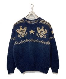 POLO RALPH LAUREN（ポロ・ラルフローレン）の古着「HAND KNIT」｜ネイビー