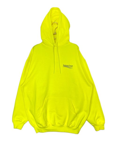 BALENCIAGA（バレンシアガ）BALENCIAGA (バレンシアガ) Campaign Logo Hoodie イエロー サイズ:XSの古着・服飾アイテム