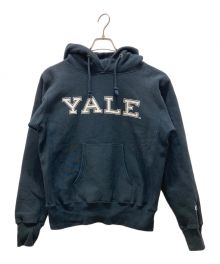 Champion REVERSE WEAVE（チャンピオン リバース ウィーブ）の古着「YALE カレッジパーカー」｜ネイビー