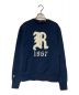 POLO RALPH LAUREN（ポロ・ラルフローレン）の古着「アップリケド フリース スウェットシャツ」｜ネイビー