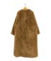 CLANE (クラネ) NO COLLAR LICO FUR COAT ベージュ サイズ:1：13000円