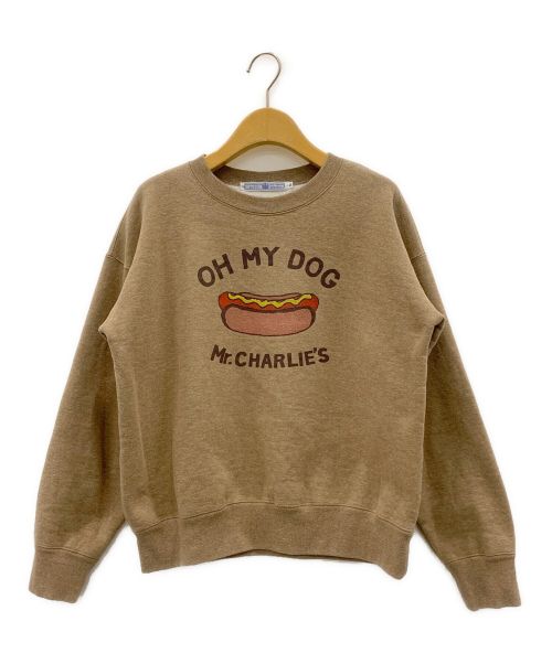 R&D.M.Co-OLDMAN'S TAILOR（オールドマンズテイラー）R&D.M.Co-OLDMAN'S TAILOR (オールドマンズテイラー) OH MY DOG SWEAT SHIRT ベージュ サイズ:Mの古着・服飾アイテム