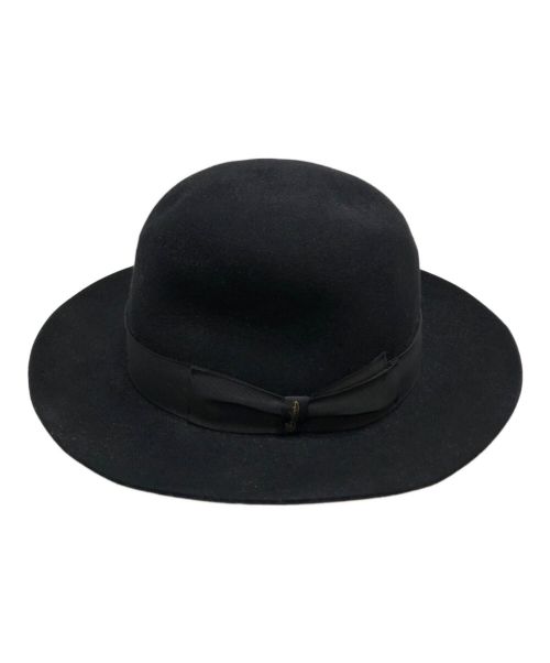 BORSALINO（ボルサリーノ）BORSALINO (ボルサリーノ) ウールハット ブラック サイズ:58 未使用品の古着・服飾アイテム