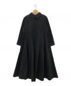 foufouフーフー）の古着「round collar flare dress」｜ブラック