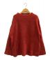 CLANE（クラネ）の古着「BOAT NECK MOHAIR OVER KNIT TOPS」｜レッド