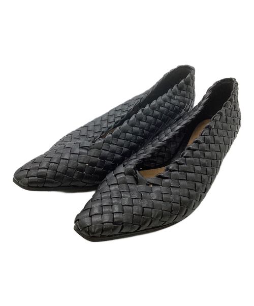 BOTTEGA VENETA（ボッテガベネタ）BOTTEGA VENETA (ボッテガベネタ) イントレチャートパンプス ブラック サイズ:35の古着・服飾アイテム