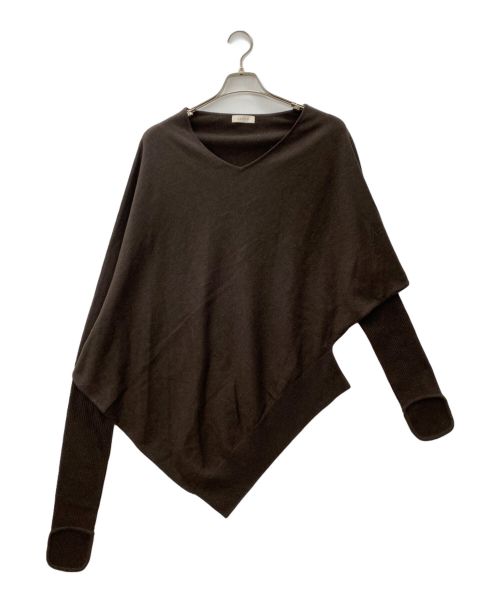 LAATO（ラート）LAATO (ラート) square knit pullover（スクエアニットプルオーバー） ブラウン サイズ:Freeの古着・服飾アイテム