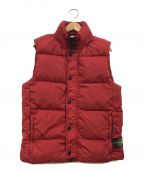 STONE ISLANDストーンアイランド）の古着「GARMENT DYED CRINKLE REPS NY DOWN VEST」｜レッド