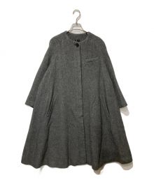 JIL SANDER NAVY（ジルサンダー ネイビー）の古着「ウール ラグランスリーブノーカラーコート」｜グレー