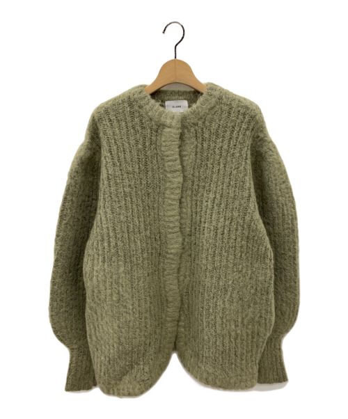 CLANE（クラネ）CLANE (クラネ) COLOR MOHAIR SHAGGY CARDIGAN グリーン サイズ:1の古着・服飾アイテム