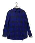 NOMA t.d.ノーマティーディー）の古着「N Ombre Plaid Shirt」｜ブルー