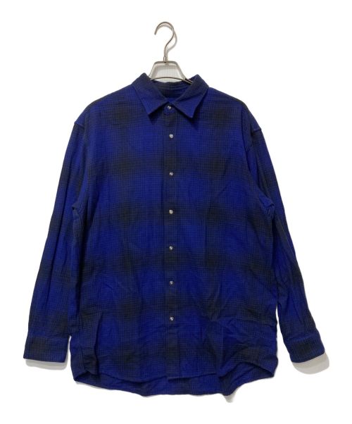 NOMA t.d.（ノーマティーディー）NOMA t.d. (ノーマティーディー) N Ombre Plaid Shirt ブルー サイズ:4の古着・服飾アイテム