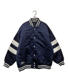 FreshService（フレッシュサービス）の古着「SATIN STADIUM JUMPER」｜ネイビー