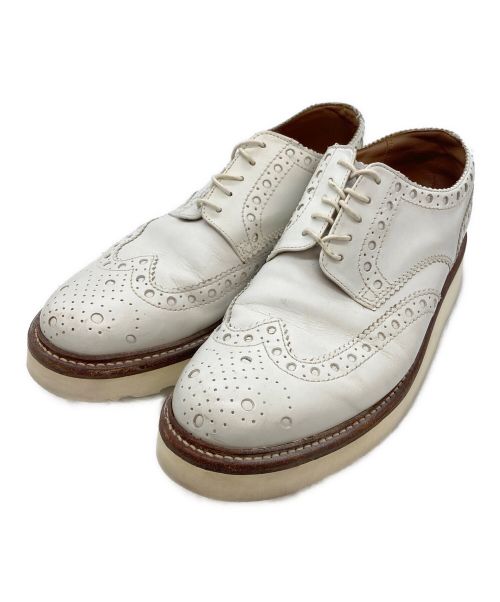 GRENSON（グレンソン）GRENSON (グレンソン) ARCHIE ウィングチップシューズ ホワイト サイズ:7 1/2の古着・服飾アイテム