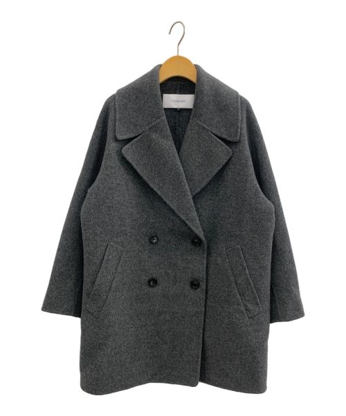 LE CIEL BLEU（ルシェルブルー）LE CIEL BLEU (ルシェルブルー) Double Faced Short Coat グレー サイズ:36の古着・服飾アイテム