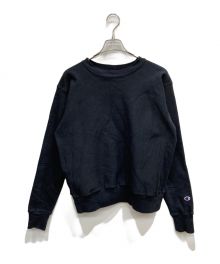 Champion REVERSE WEAVE（チャンピオン リバース ウィーブ）の古着「MADE IN USA 裏起毛クルーネックスウェットシャツ」｜ブラック