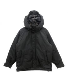 DANTON（ダントン）の古着「DOWN ARMY HOODED JACKET」｜ブラック