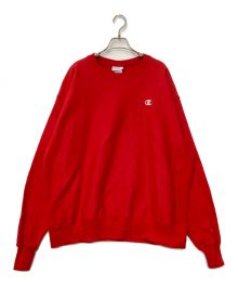 Champion REVERSE WEAVE（チャンピオン リバース ウィーブ）の古着「クルーネックスウェット」｜レッド