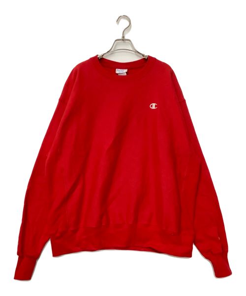 Champion REVERSE WEAVE（チャンピオン リバース ウィーブ）Champion REVERSE WEAVE (チャンピオン リバース ウィーブ) クルーネックスウェット レッド サイズ:XLの古着・服飾アイテム