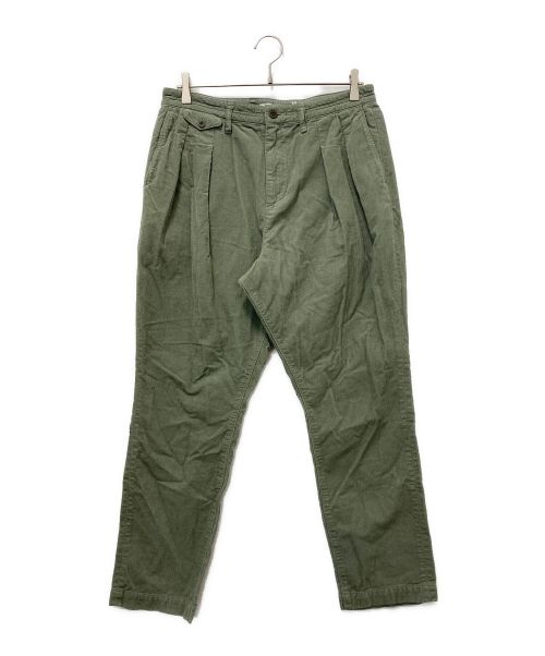 nonnative（ノンネイティブ）nonnative (ノンネイティブ) DWELLER CHINO TROUSERS RELAXED FIT COTTON CORD OVERDYED カーキ サイズ:SIZE 2の古着・服飾アイテム