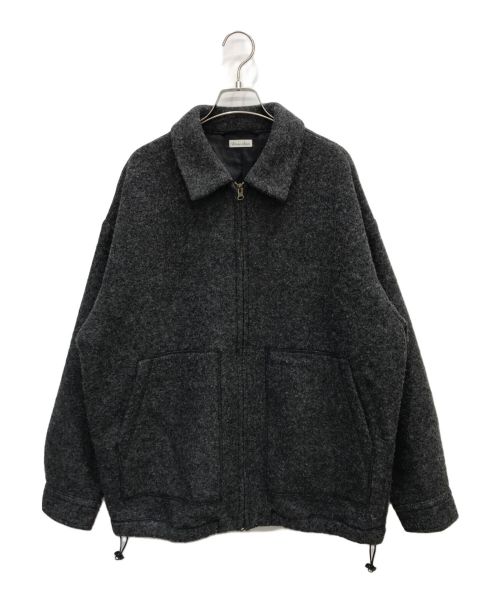 STEVEN ALAN（スティーブンアラン）STEVEN ALAN (スティーブンアラン) KNIT FLEC OVAL BLOUSON グレー サイズ:Lの古着・服飾アイテム