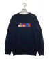 uniform experiment（ユニフォームエクスペリメント）の古着「COLORCHART BOX CREW NECK KNIT」｜ネイビー