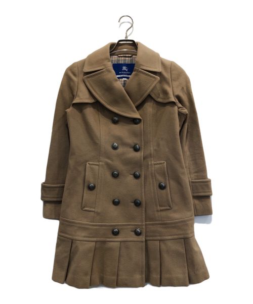 BURBERRY BLUE LABEL（バーバリーブルーレーベル）BURBERRY BLUE LABEL (バーバリーブルーレーベル) ウールコート ベージュ サイズ:38の古着・服飾アイテム